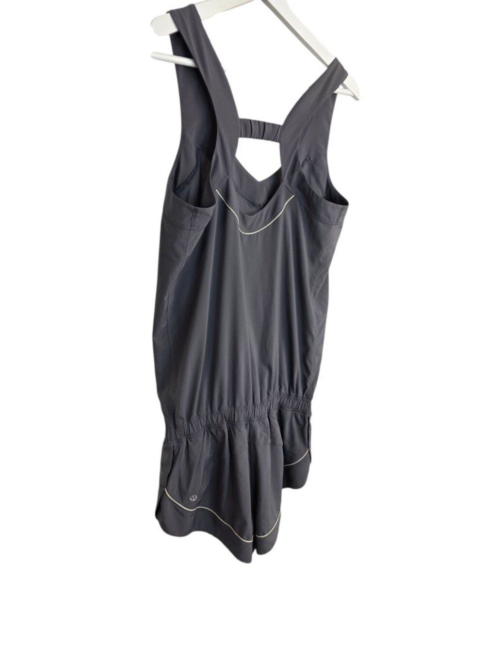 Lululemon Runsie Romper, One Piece, Grey, Lined Shorts, Lightweight - Picture 10 of 10